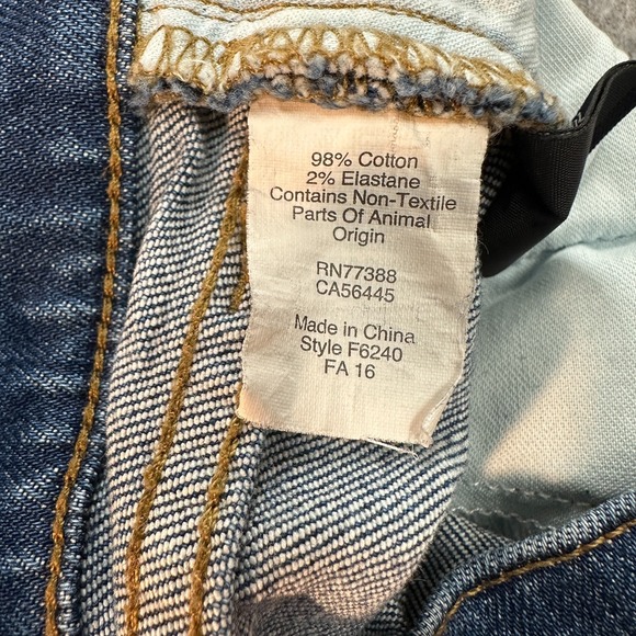 Madewell Jeans Womens 29 The Slim Boyjean Midrise Medium Wash Distressed - Picture 11 of 11